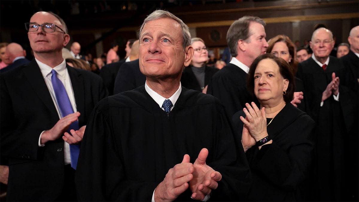 Chief Supreme Court Justice John Roberts attending President Donald Trump's remarks at U.S. Capitol
