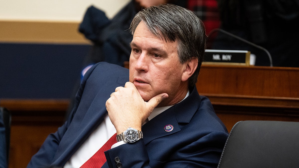 Rep. Barry Moore speaking at the House Judiciary Committee meeting in the Rayburn House Office Building