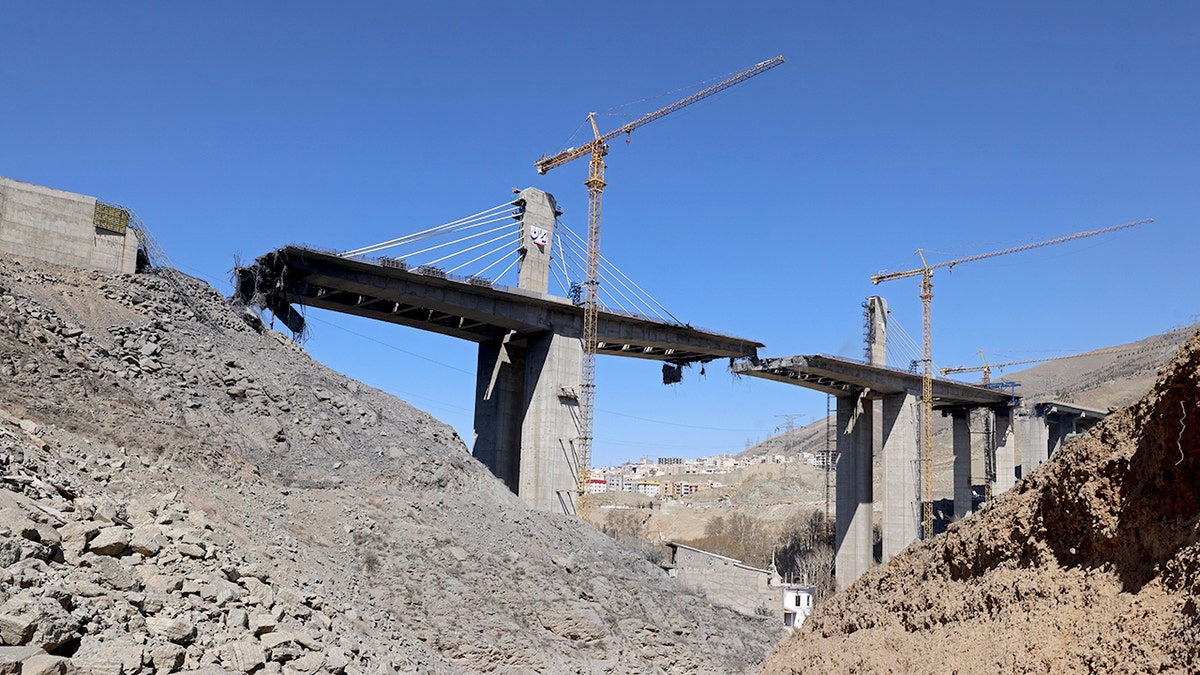 B1 bridge spanning a body of water in Iran