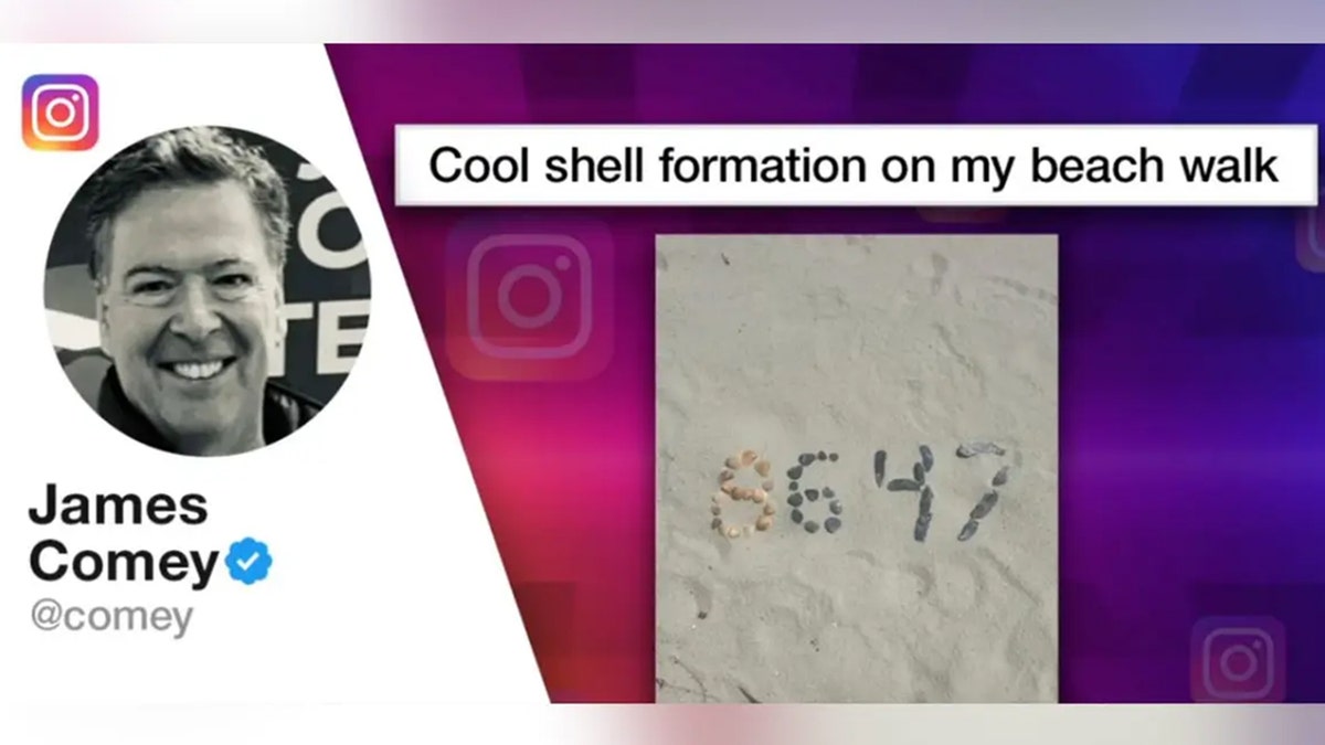 James Comey standing on a beach wearing casual clothes