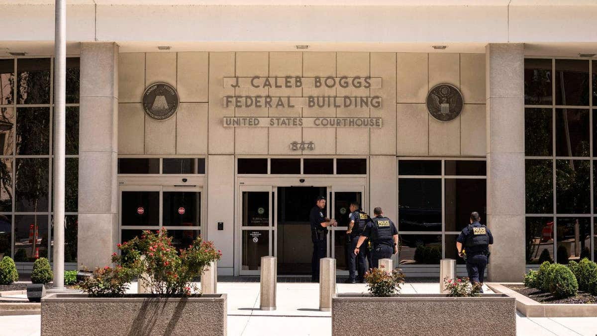 Exterior of federal courthouse in Wilmington Delaware