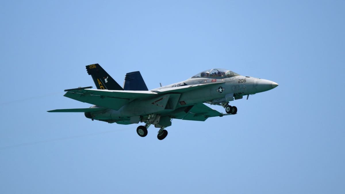 U.S. Air Force F-15 Eagle flying during a demonstration flight in Miami, Florida
