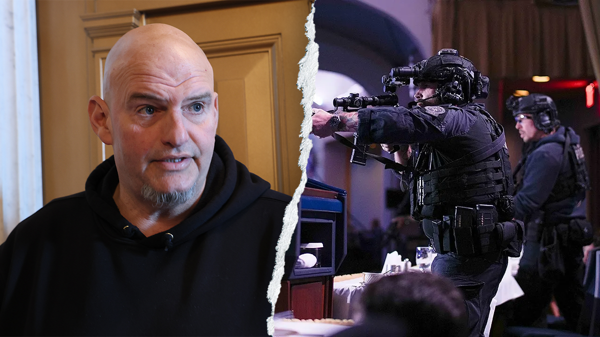 John Fetterman aside from armed Secret Service agents