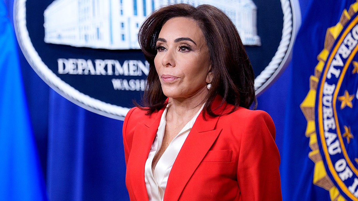 Jeanine Pirro speaks during Justice Department news conference on Benghazi suspect.