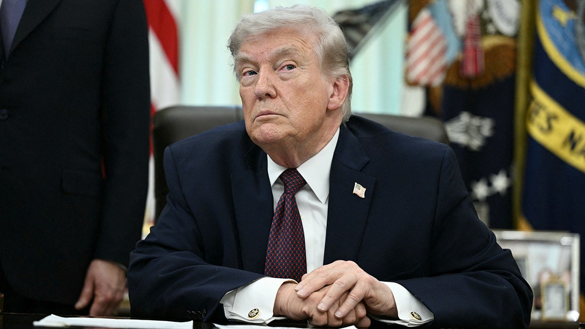President Donald Trump in the oval office