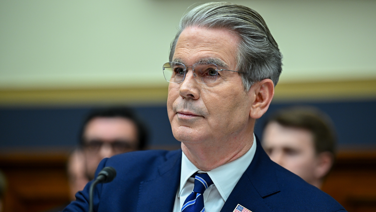 Scott Bessent speaking during a House Financial Services Committee hearing in Washington, D.C.