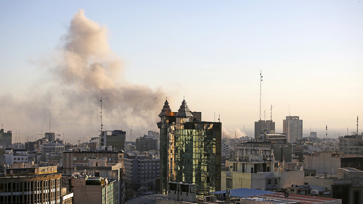 Smoke rising in Iran