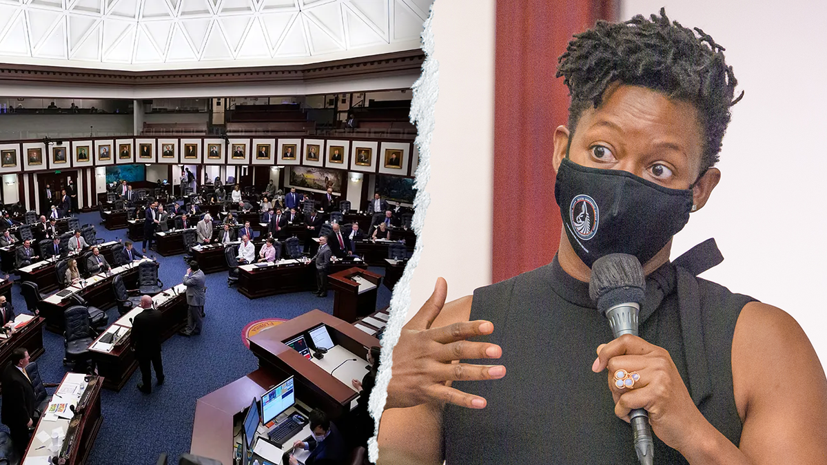 Angie Nixon aside from the Florida House floor