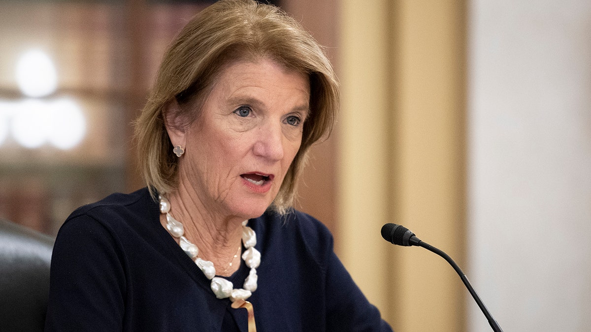 Ranking member Shelley Moore Capito speaking during Senate Environment and Public Works Committee markup
