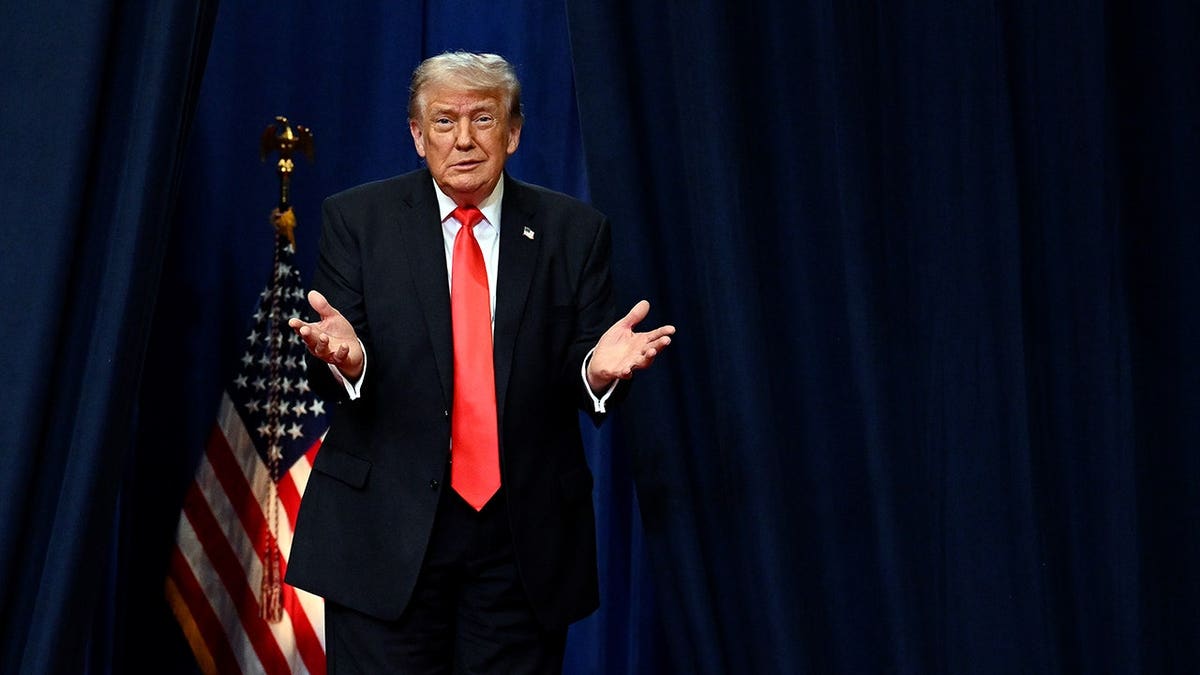 U.S. President Donald Trump arriving to speak at The Villages Charter School in Florida