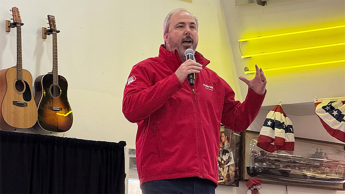RNC chair Joe Gruters speaking at a rally in Franklin, Tennessee