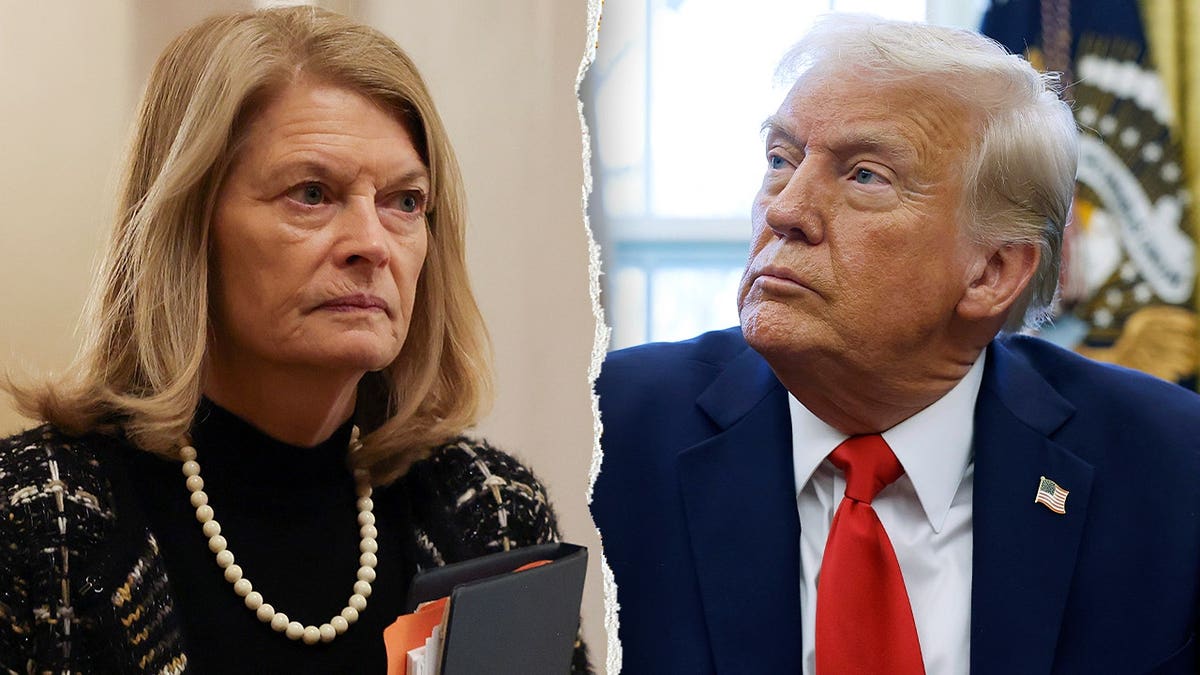 Sen. Lisa Murkowski and President Donald Trump split