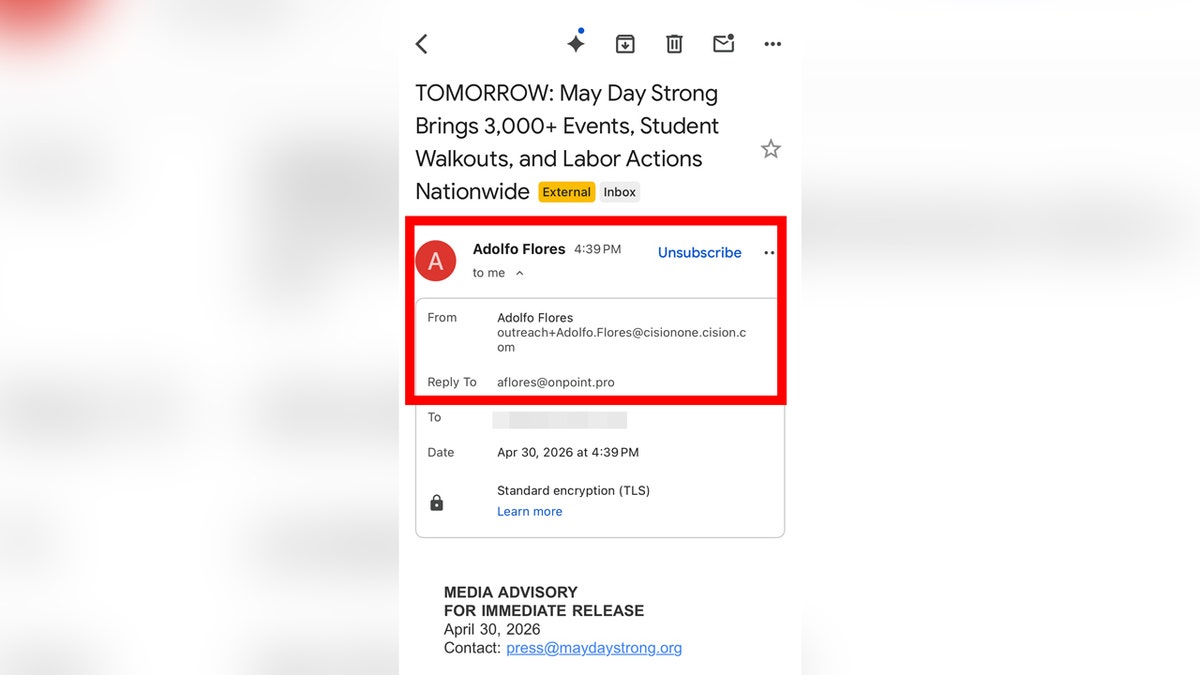 "May Day Strong" issued a media advisory
