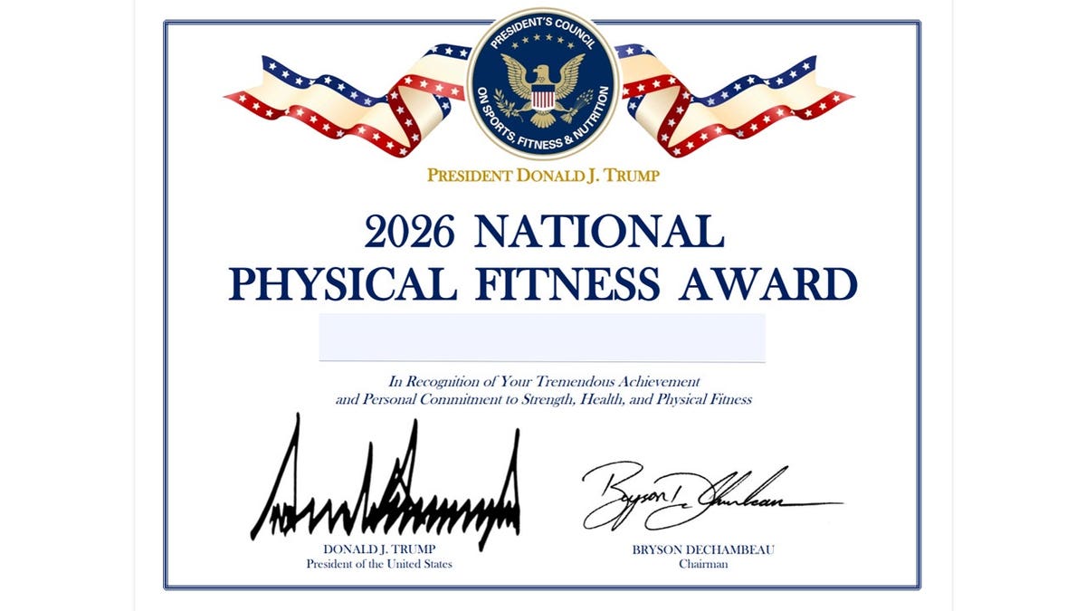 white house national physical fitness award