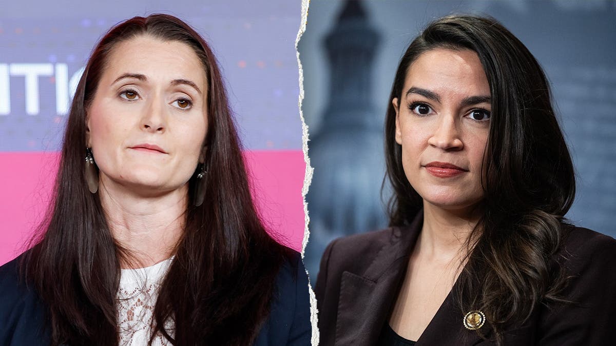 Compilation image of Cait Conley and Alexandria Ocasio-Cortez