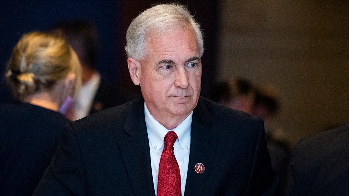 Rep. Tom McClintock walking in the Capitol Visitor Center