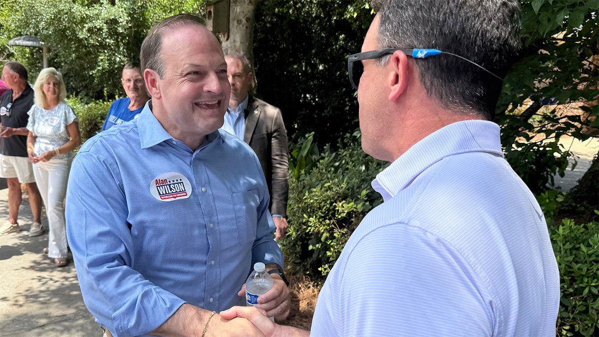 South Carolina Attorney General Alan Wilson speaking on campaign trail