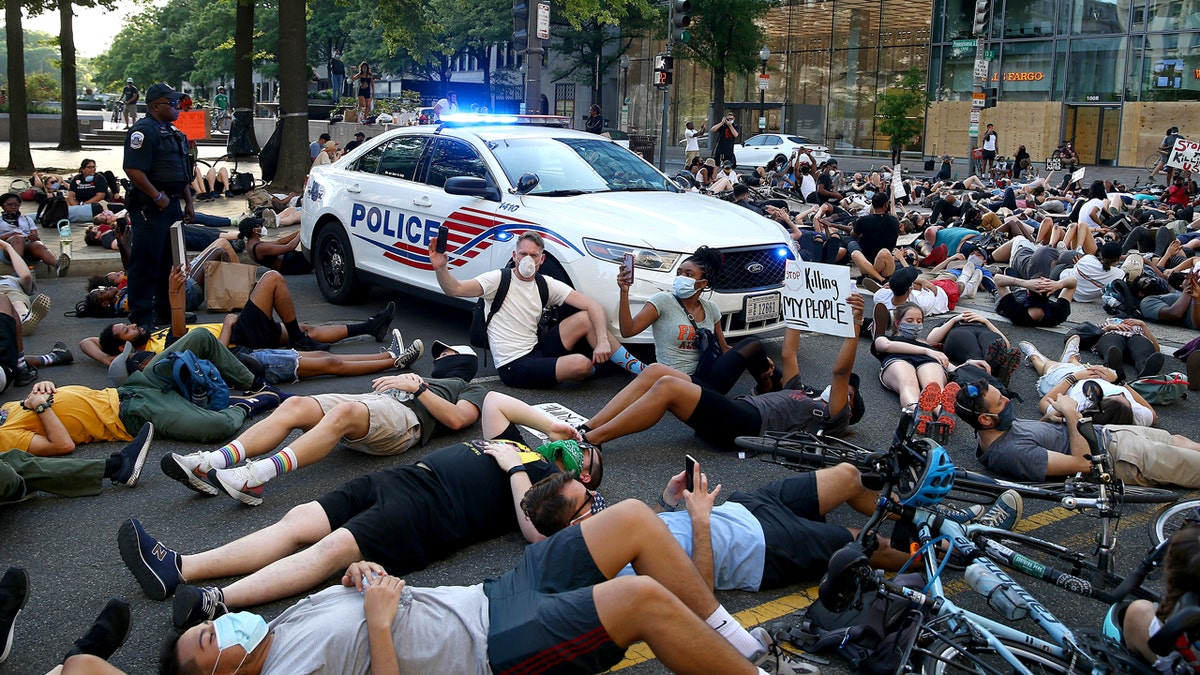 Protesters Demonstrate In D.C. Against Death Of George Floyd By Police Officer In Minneapolis