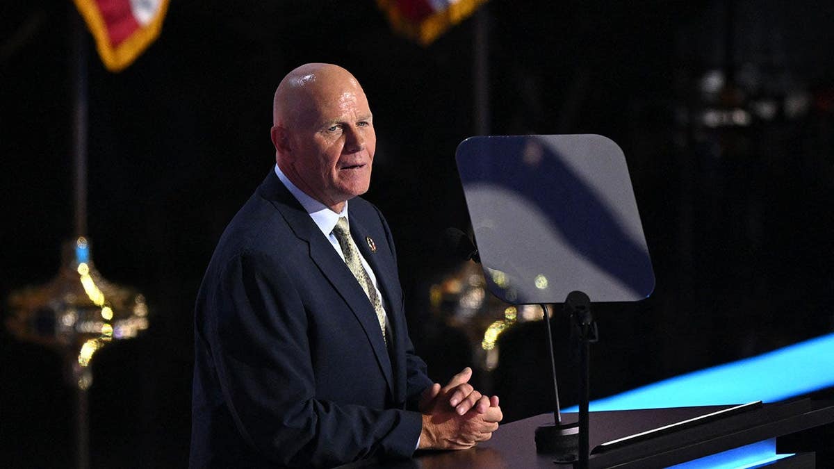 Robert Bobby Bartels speaking at the 2024 Republican National Convention in Milwaukee Wisconsin