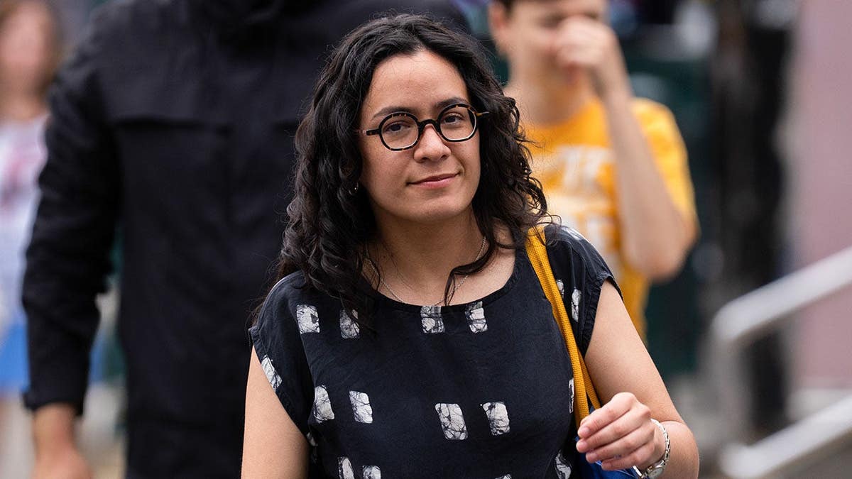 State Representative Claire Valdez arriving for a canvass launch in Brooklyn, New York.