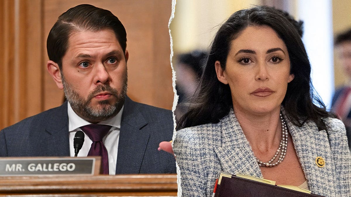 Split of Sen. Ruben Gallego, D-Ariz., and Rep. Anna Paulina Luna, D-Fla.