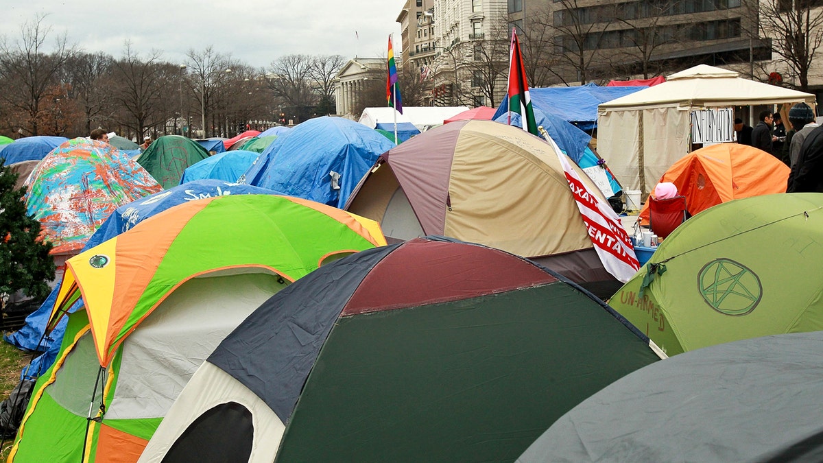 tents set up a freedom plaza in 2011