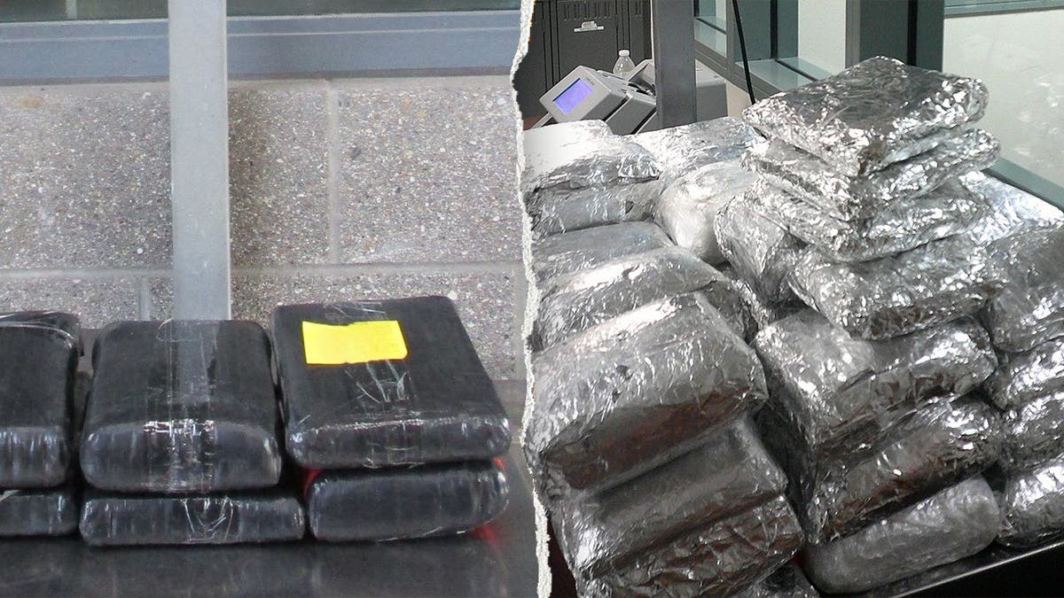 Two set of narcotics bundled in plastic packages