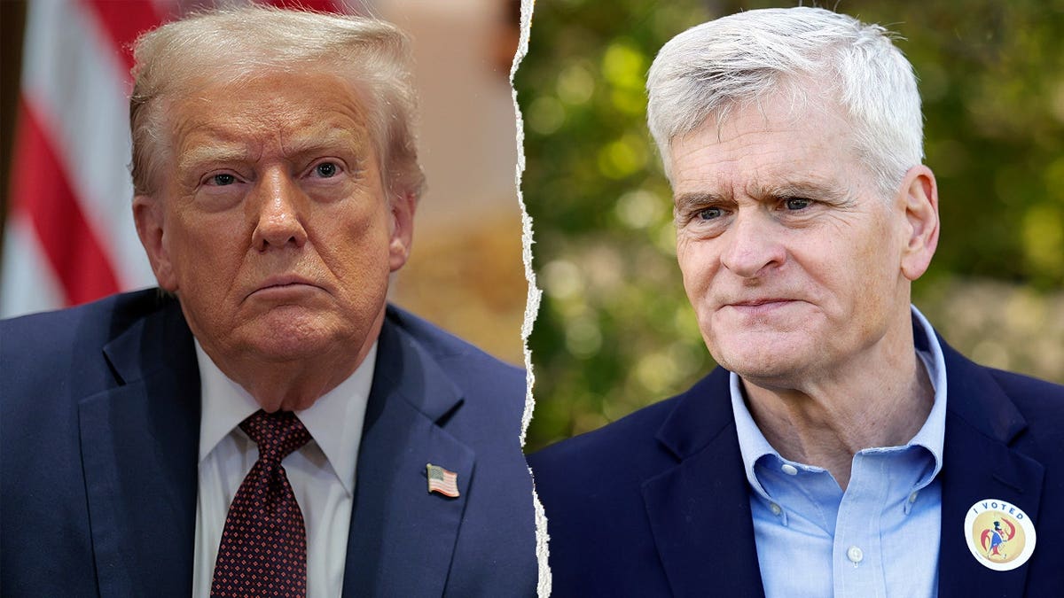 Split of Sen. Bill Cassidy, R-La., and Donald Trump