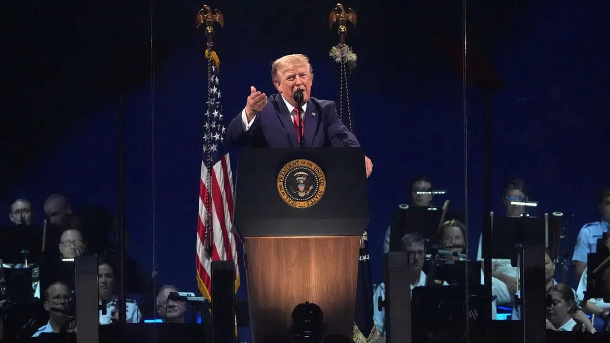 President Trump speaks at July 4 celebration