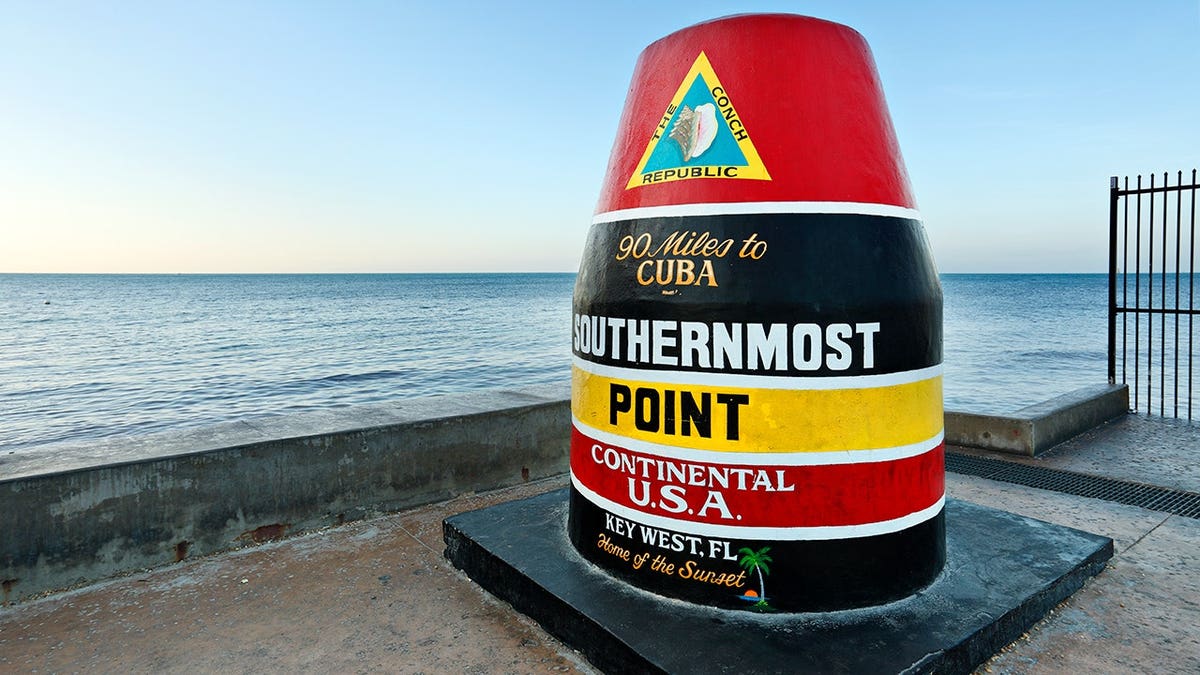 Southernmost Buoy in Florida at South and Whitehead