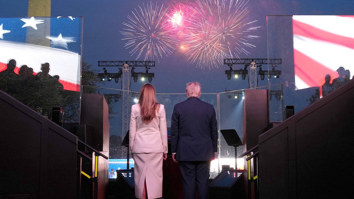 trump and melania fireworks
