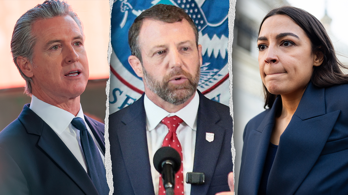 Gavin Newsom, Markwayne Mullin and Alexandria Ocasio-Cortez