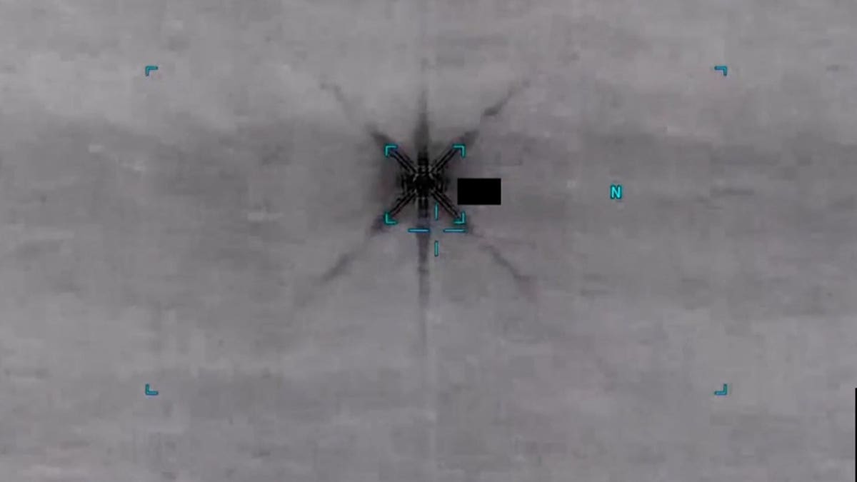 A U.S. military infrared sensor captured an object officials described as resembling a six-pointed star over the Yellow Sea on Jan. 1, 2025, in imagery released by the Department of War.