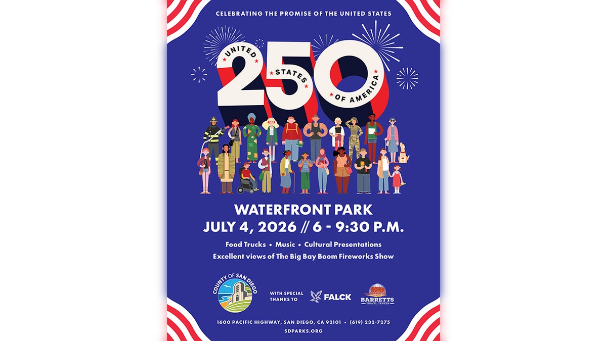 San Diego County Fourth of July event flyer 2026