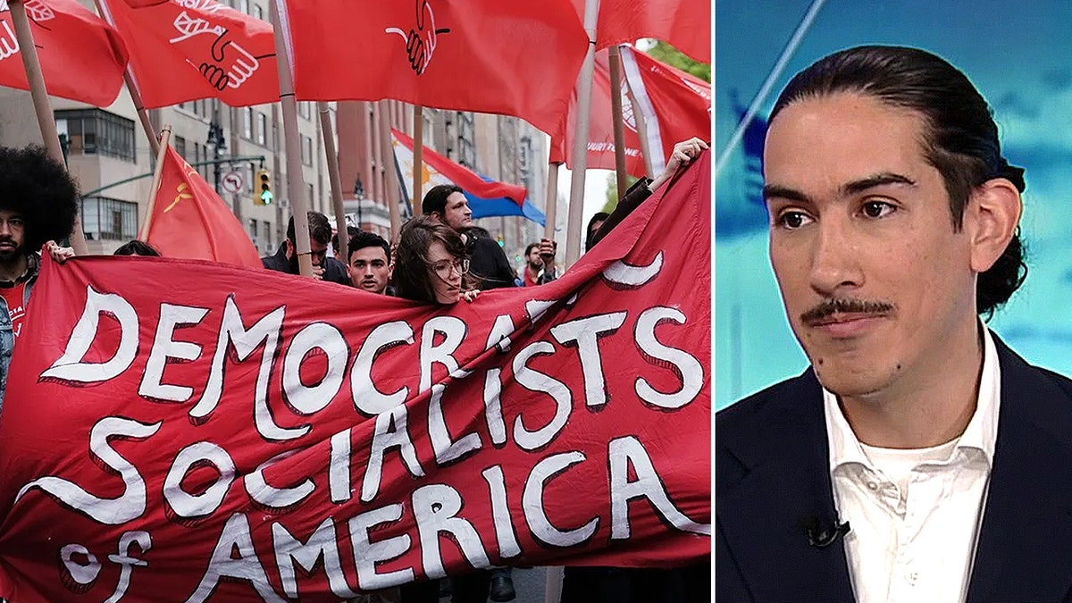 DSA sign in a split image with Gustavo Gordillo