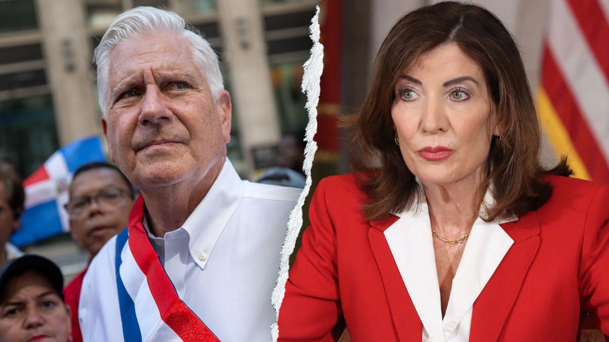 New York gubernatorial candidates Bruce Blakeman and Kathy Hochul