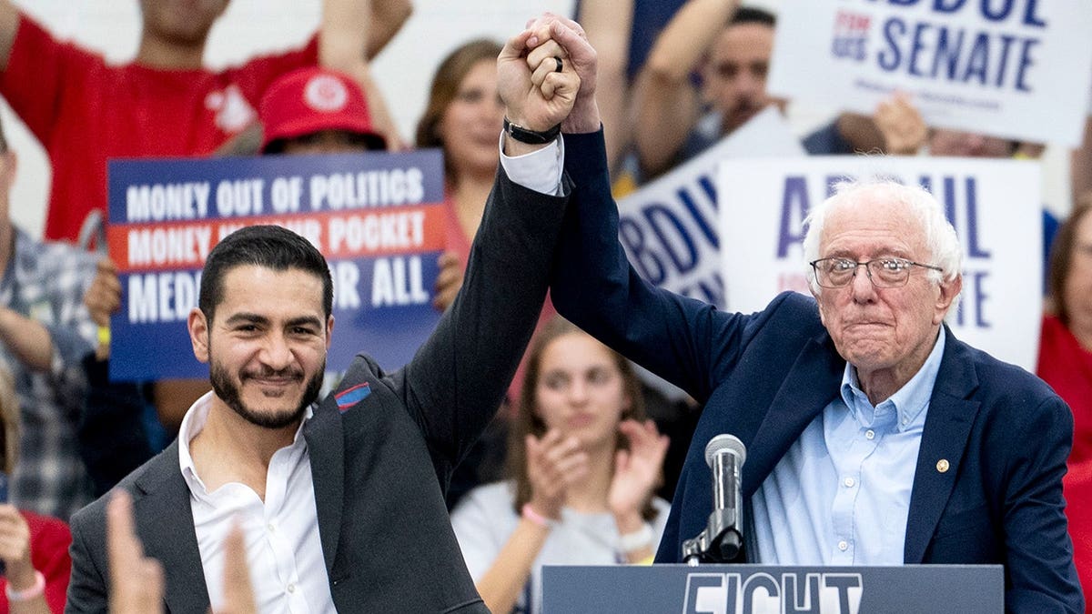 Abdul El-Sayed and Sen. Bernie Sanders