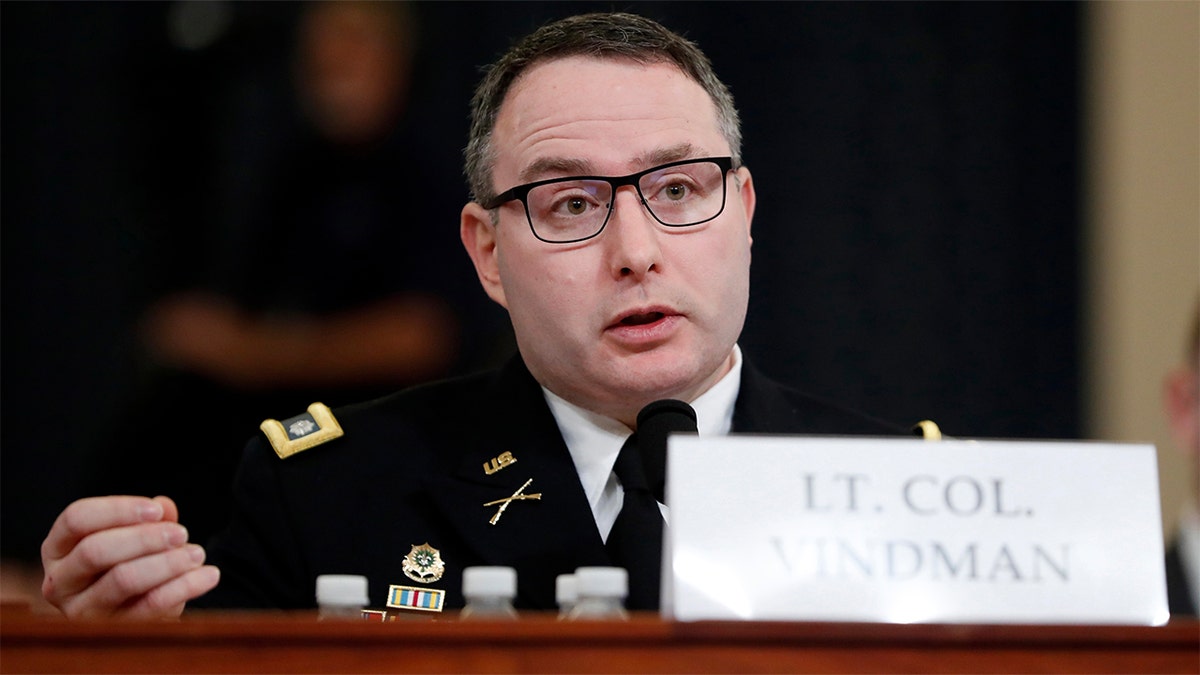 Alexander Vindman testifies in front of Congress
