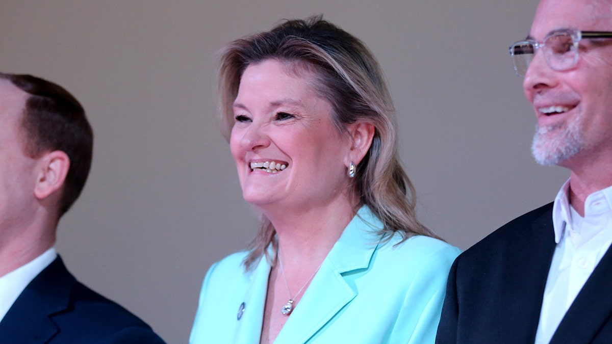 State Sen. Cindy Holscher smiling