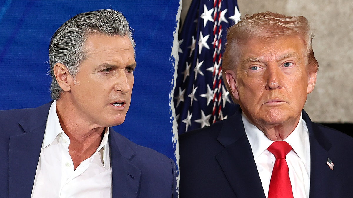 Gavin Newsom and Donald Trump