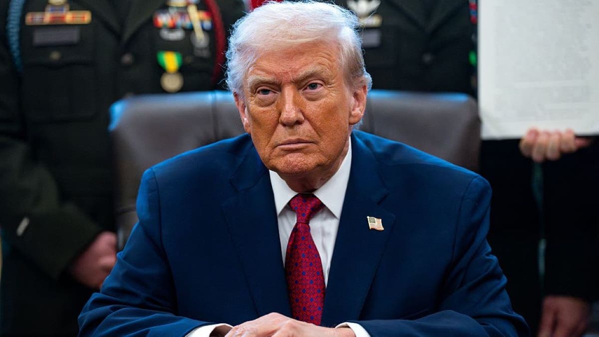 President Donald Trump in the Oval Office.