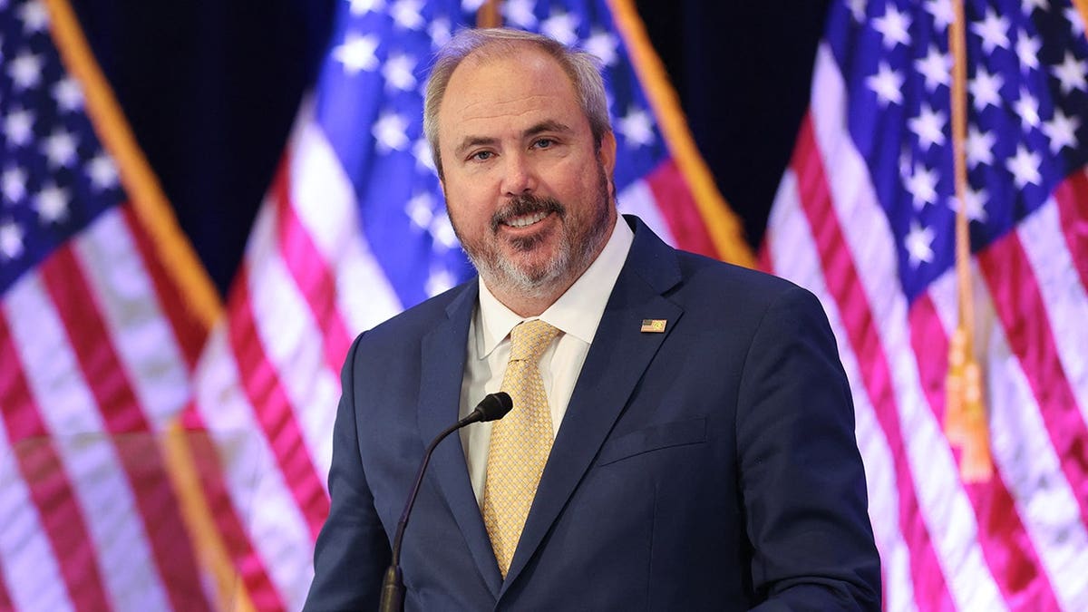 Joe Gruters speaking at the RNC Winter Meeting in Santa Barbara, California