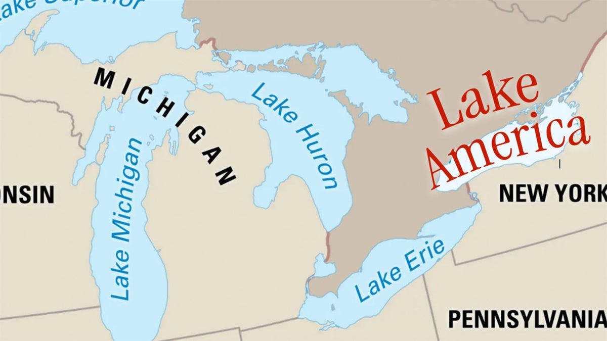 Lake America map