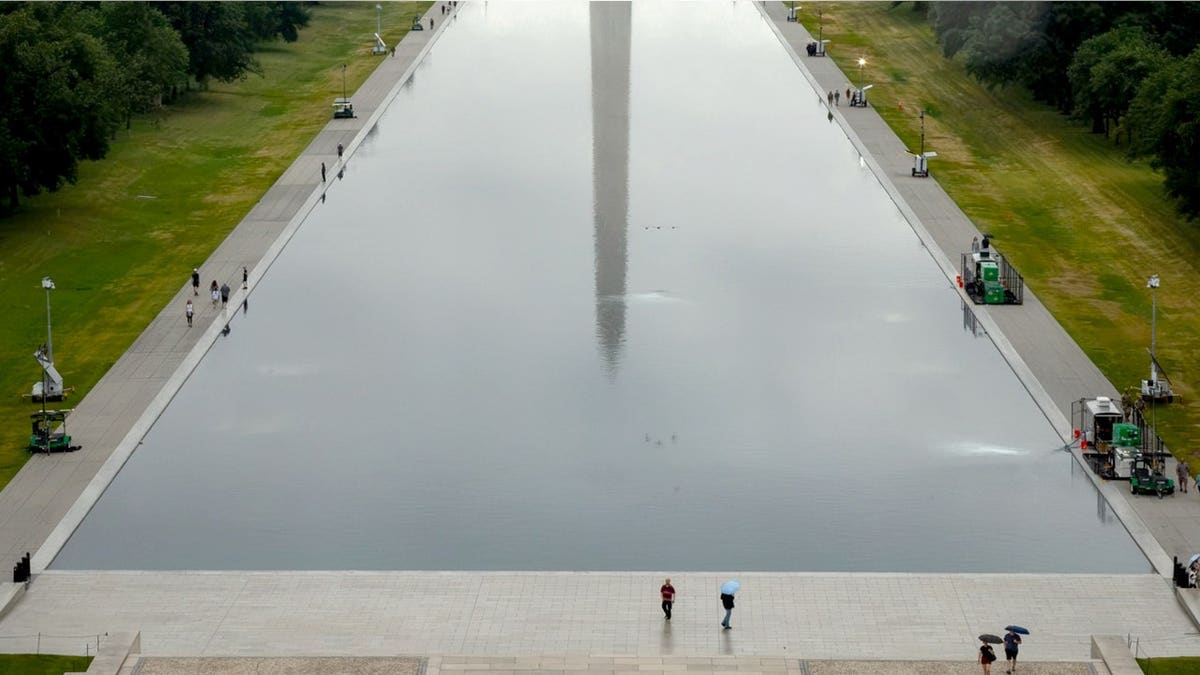 reflecting pool aerial