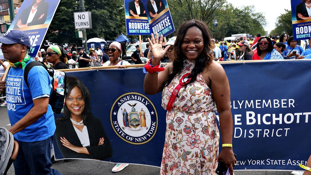 Assemblymember Rodneyse Bichotte Hermelyn attends the West Indian Day Parade in New York City.