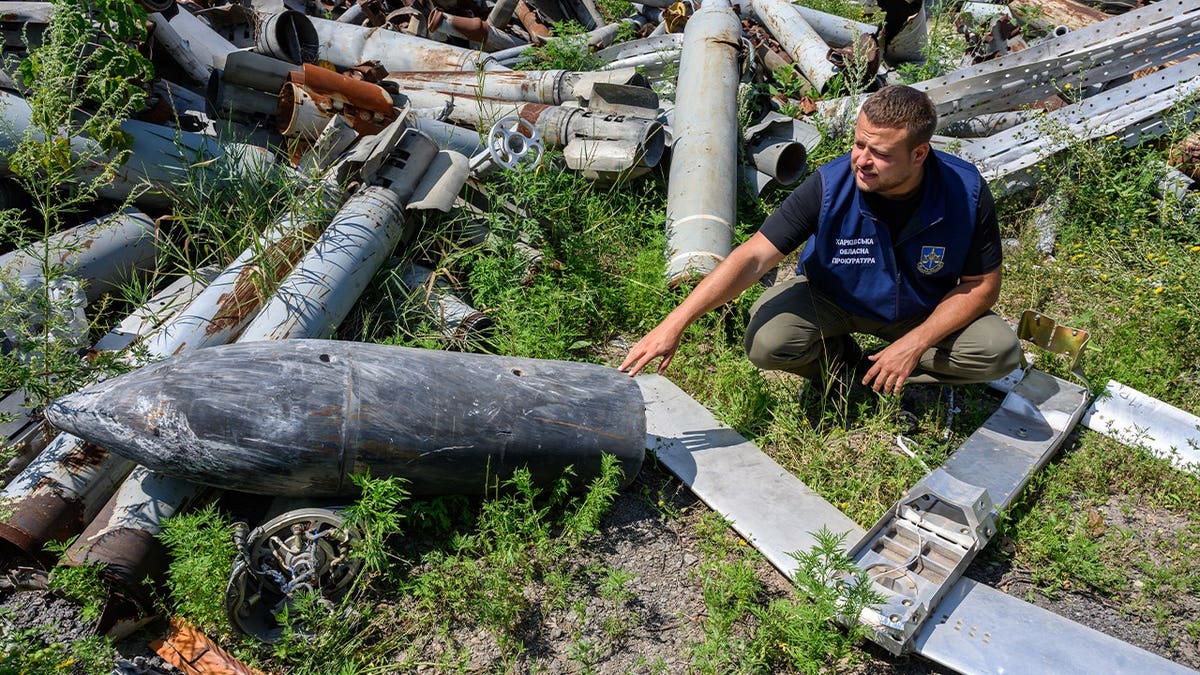 Guided bomb remnants