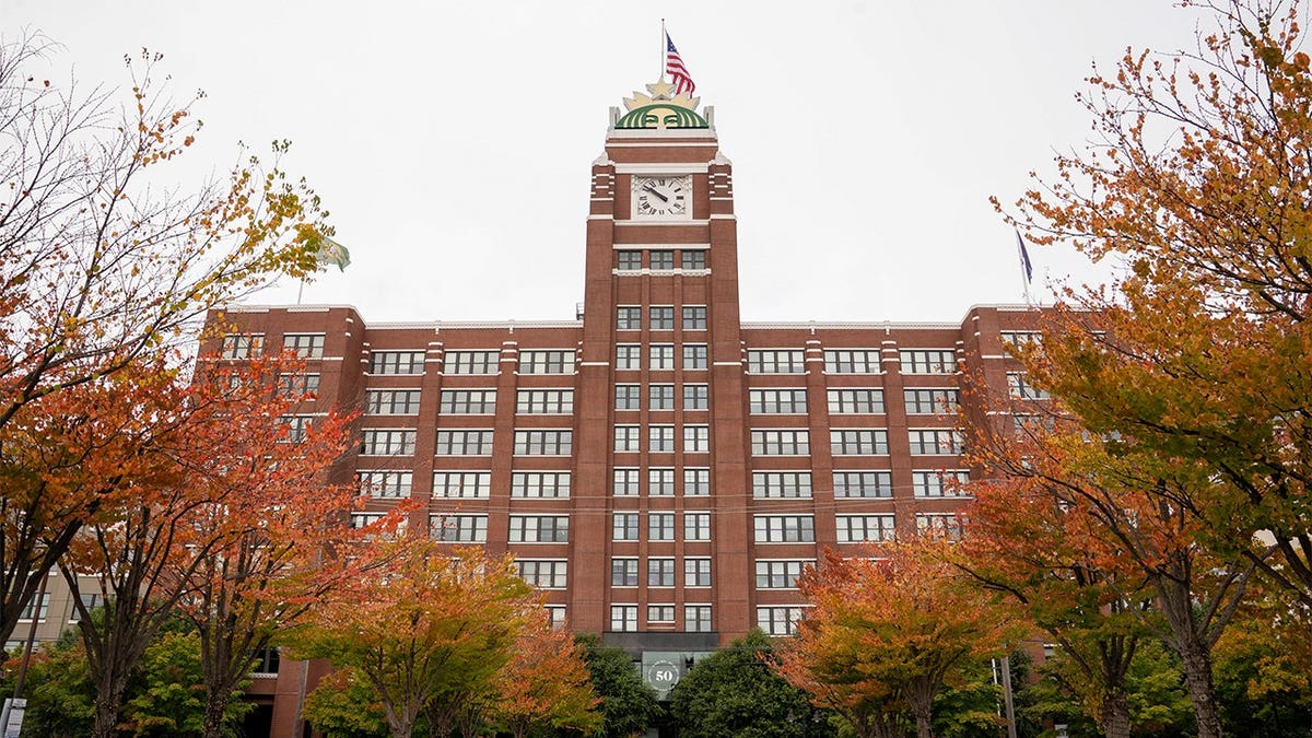 Starbucks Corp. headquarters building in Seattle Washington