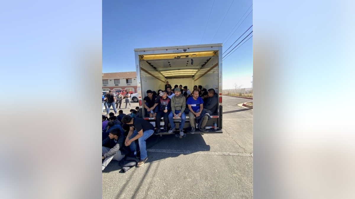 A total of 58 illegal migrants were found in the back of the Penske truck during an alleged human smuggling bust in El Paso