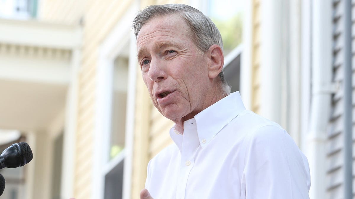 Rep. Stephen Lynch speaks with reporters