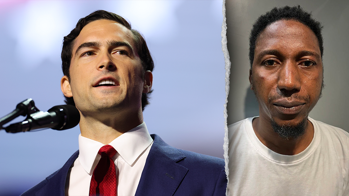 Rep. Brandon Gill and Abdoulaye Dia mugshot